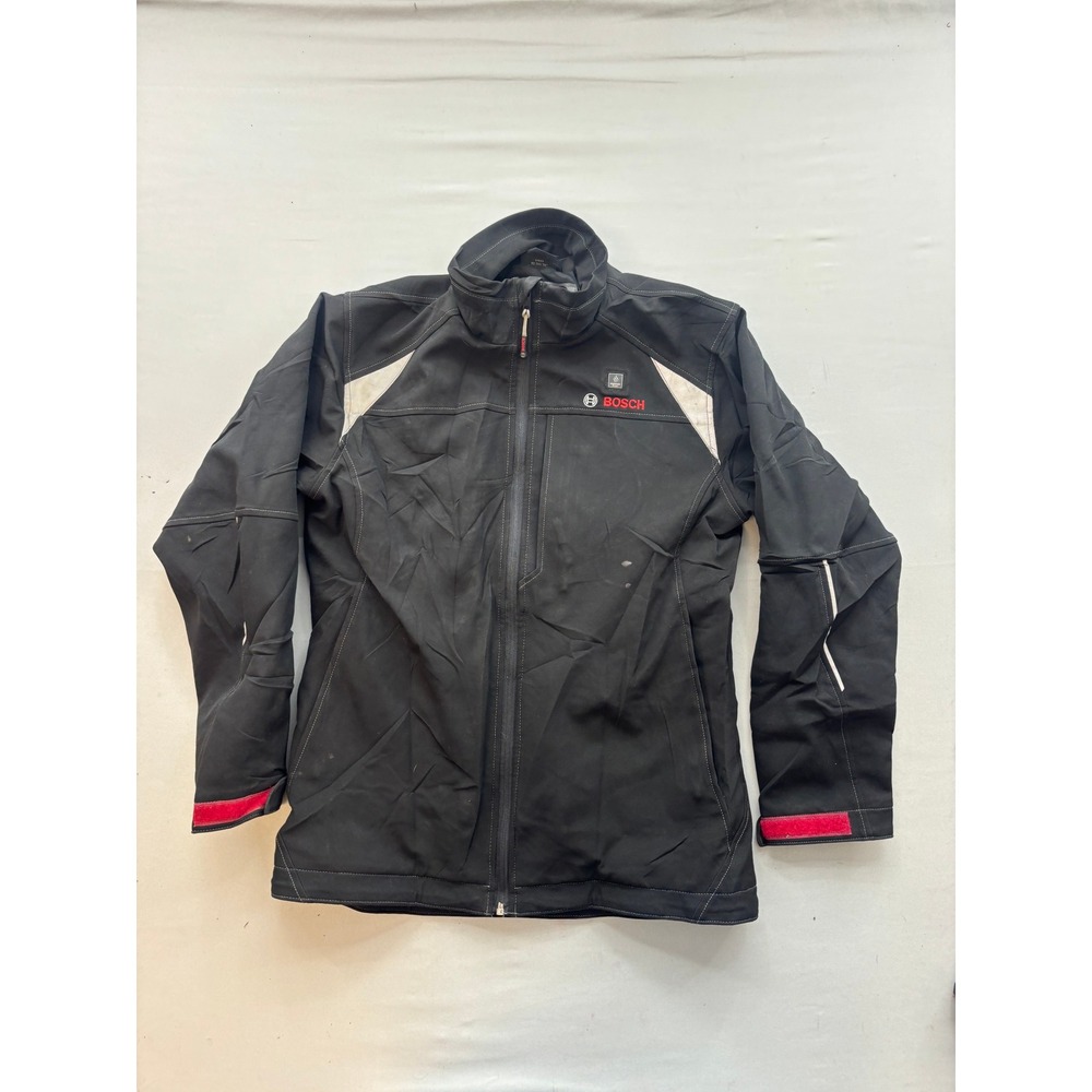Bosch PSJ120 12V Max Heated Jacket Mens Small Black Softshell Workwear Coat